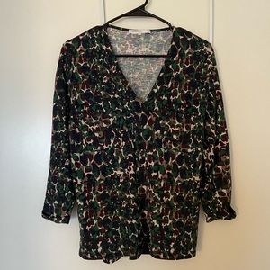 Gerard Darel 3/4 length sleeve top size 3